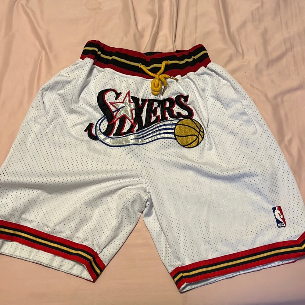 Just Don Philadelphia 76ers shorts